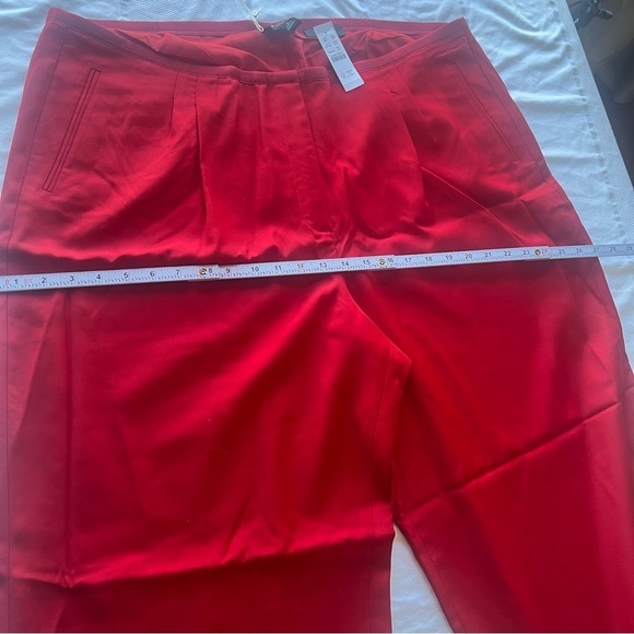 J.Crew Wool Tuxedo Wide-Leg Pleated Limited Edition Pants in Red Color S… - Picture 16 of 16